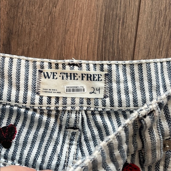 Free People Bugged Out Railroad Stripe Jeans- 24 - Picture 5 of 6